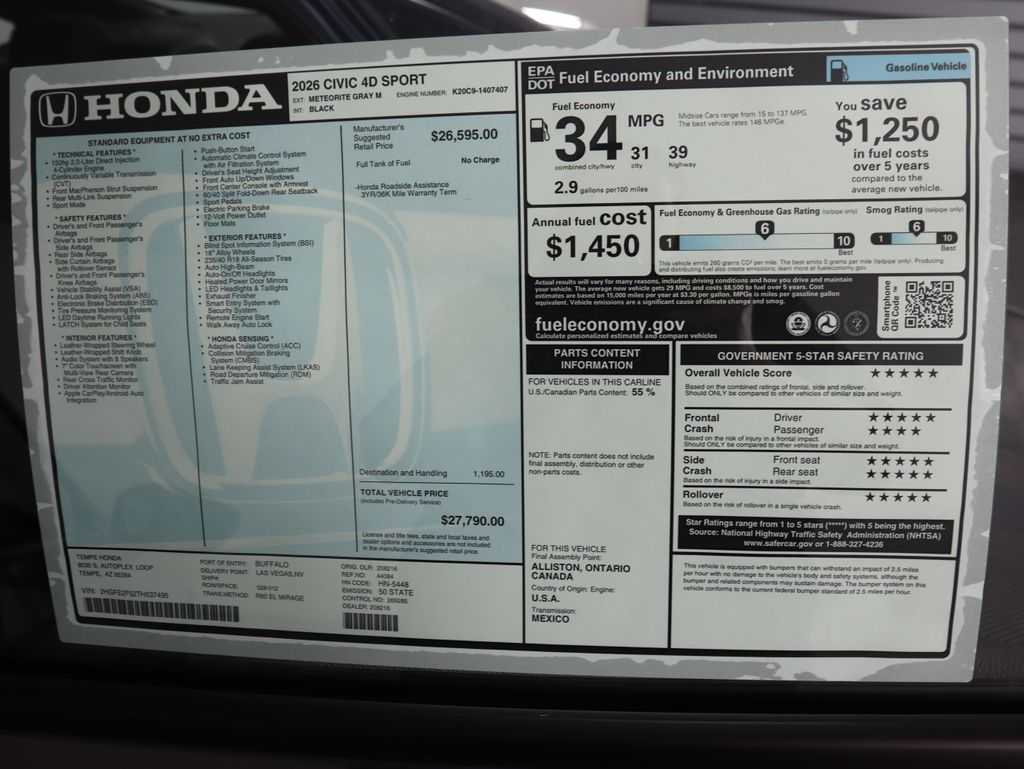 Thumbnail: 2026 Honda Civic - 9