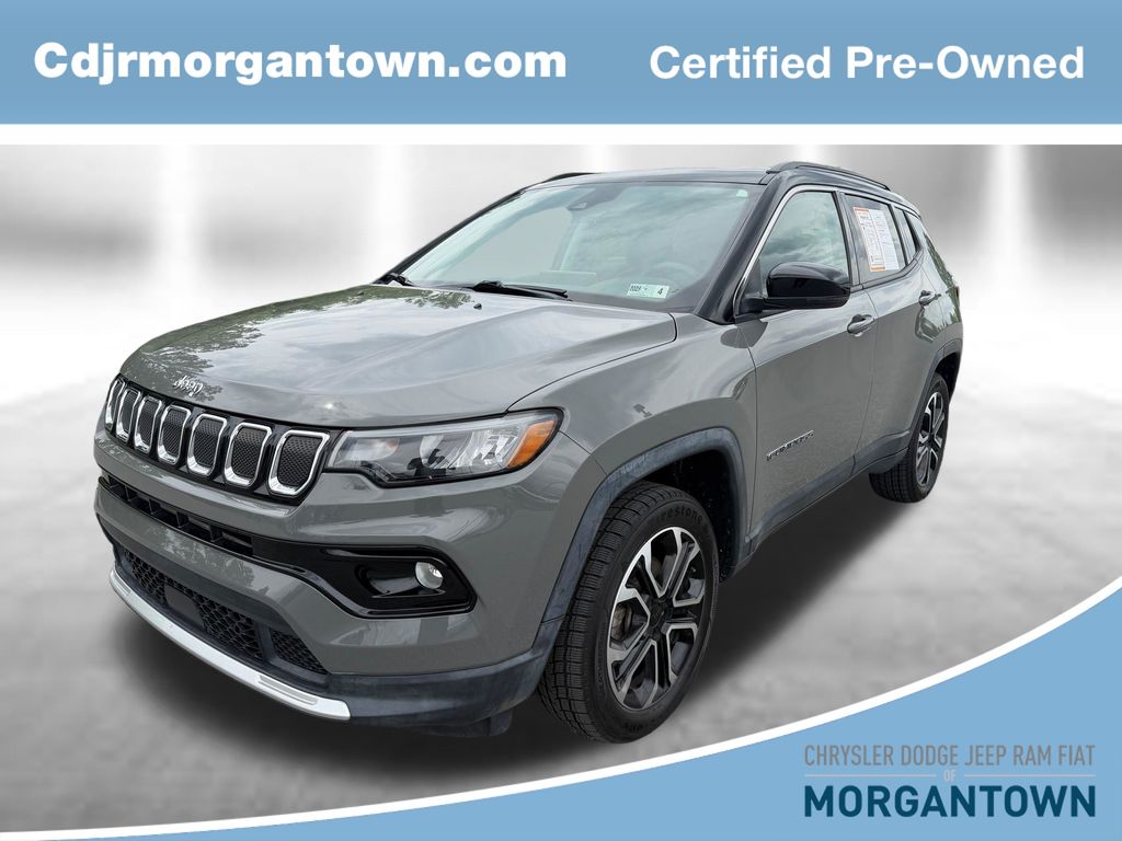 Sting-Gray Clearcoat 2022 Jeep Compass Limited 4WD SUV / Crossover Four-Wheel Drive 9-Speed Automatic