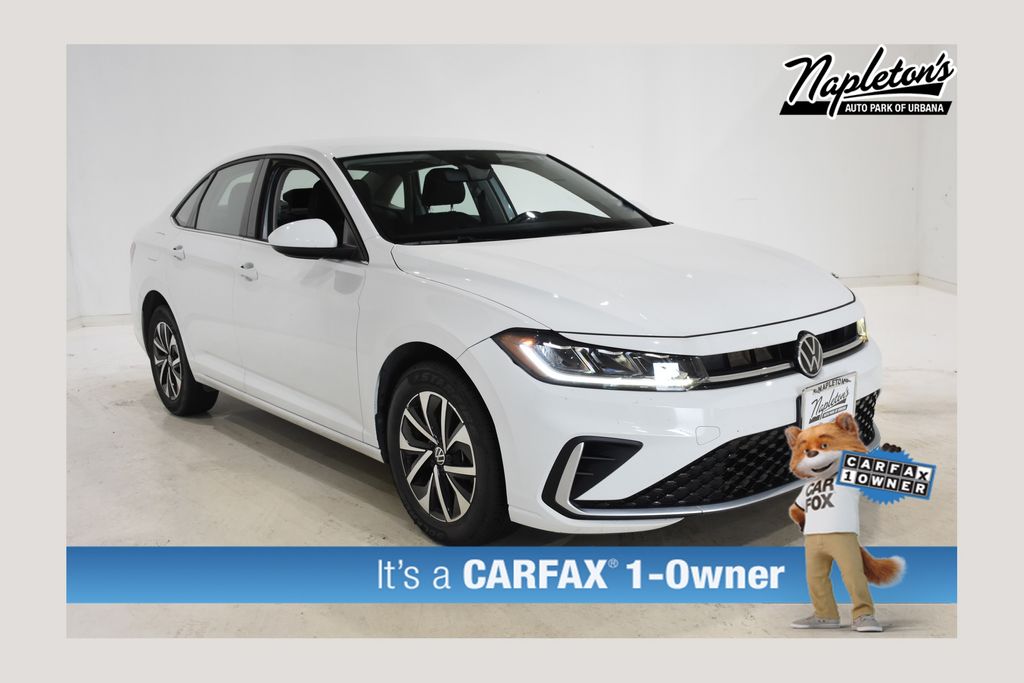 Pure White 2025 Volkswagen Jetta Sedan Front-Wheel Drive 8-Speed Automatic