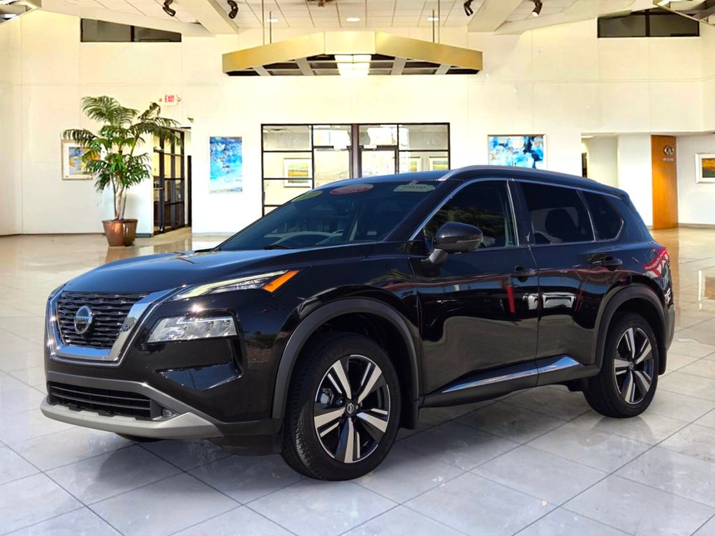 Super Black 2021 Nissan Rogue SUV / Crossover Front-Wheel Drive Continuously Variable Transmission