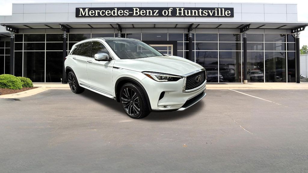 Radiant White 2023 INFINITI QX50 Sensory FWD SUV / Crossover Front-Wheel Drive Continuously Variable Transmission