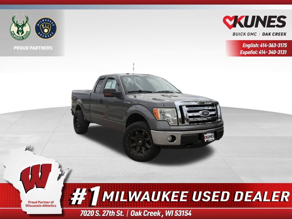 Gray 2010 Ford F-150 XLT SuperCab 4WD Pickup Truck Four-Wheel Drive 6-Speed Automatic