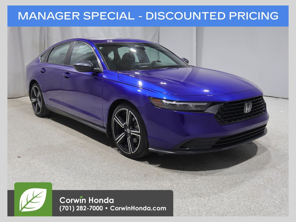 Still Night Pearl 2023 Honda Accord Hybrid Sport FWD Sedan Front-Wheel Drive Continuously Variable Transmission
