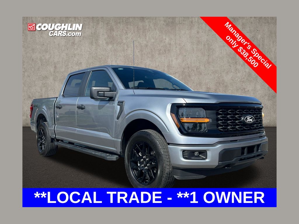 Silver Metallic 2024 Ford F-150 Pickup Truck Four-Wheel Drive Automatic
