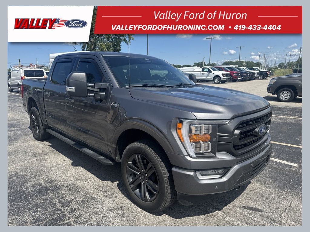 Gray Metallic 2023 Ford F-150 Pickup Truck Four-Wheel Drive Automatic