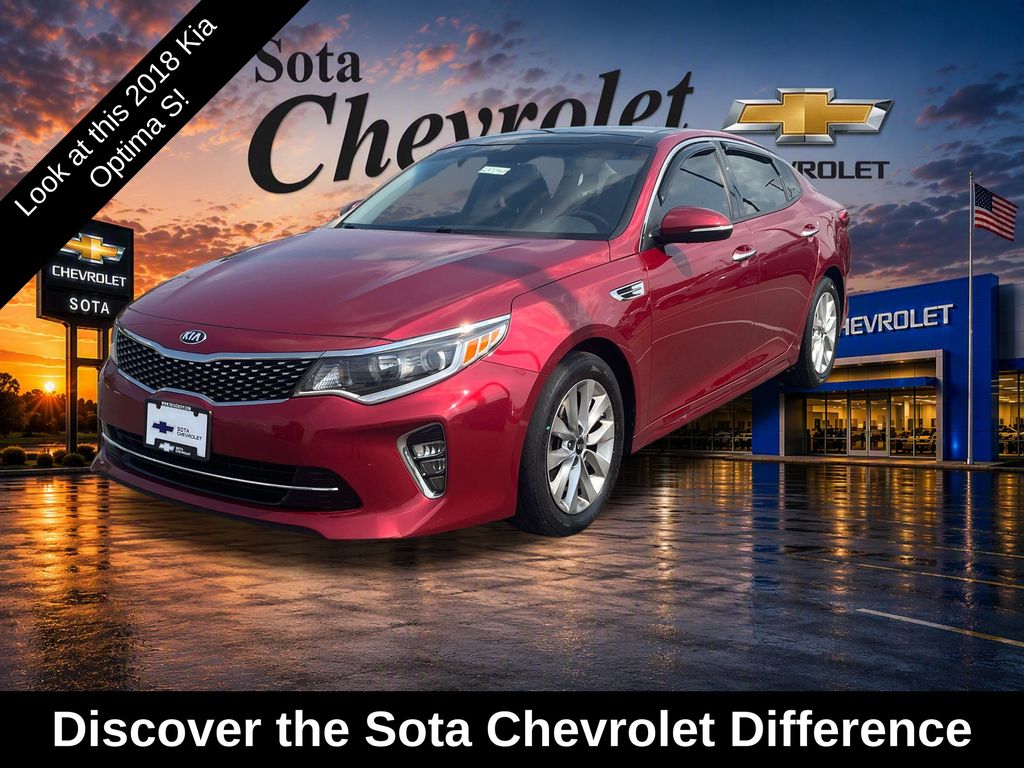 Remington Red Metallic 2018 Kia Optima Sedan Front-Wheel Drive 6-Speed Automatic