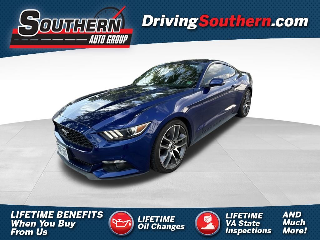 Blue Metallic 2016 Ford Mustang Coupe Rear-Wheel Drive 6-Speed Automatic