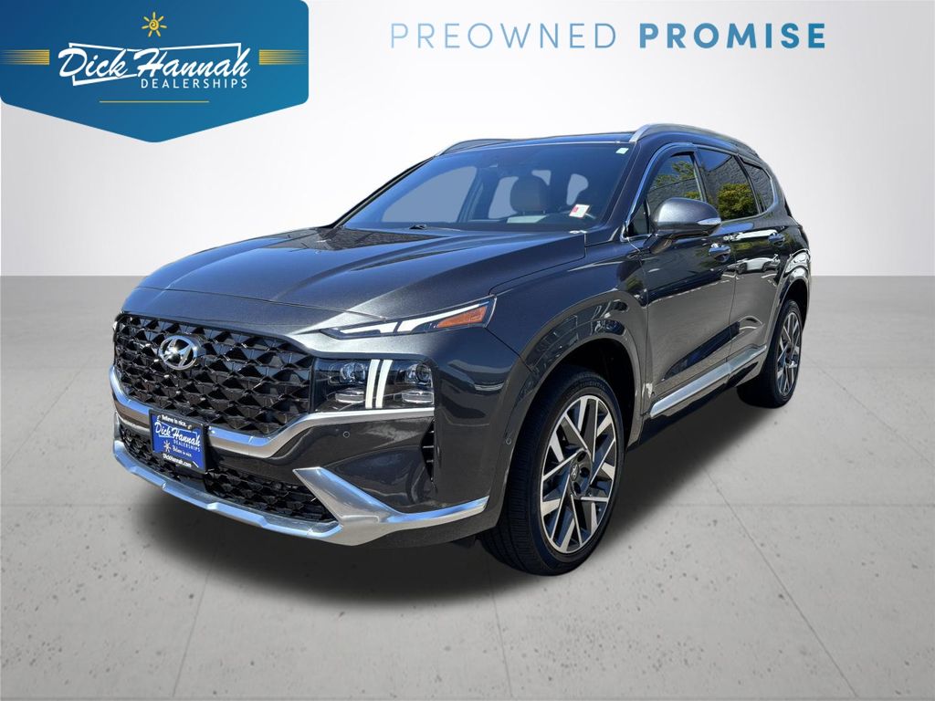 Portofino Gray 2022 Hyundai Santa Fe SUV / Crossover All-Wheel Drive Automatic