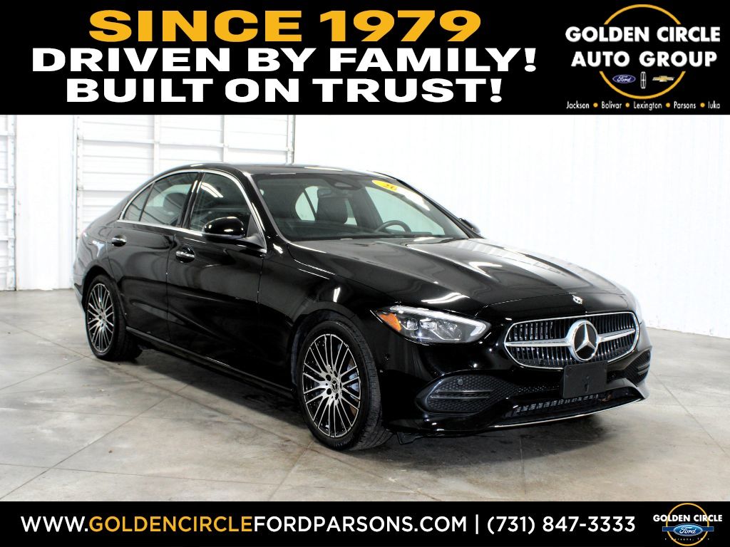 Black 2025 Mercedes-Benz C-Class Sedan Rear-Wheel Drive 9-Speed Automatic