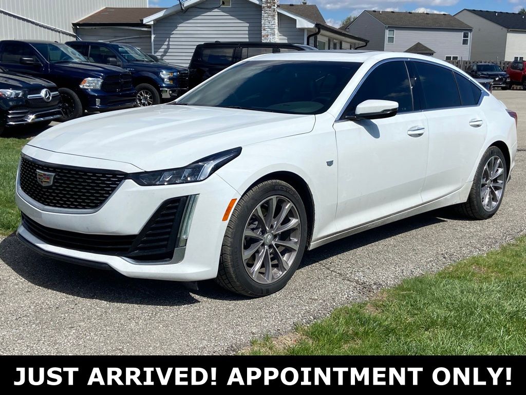 Summit White 2021 Cadillac CT5 Premium Luxury Sedan RWD Sedan Rear-Wheel Drive Automatic