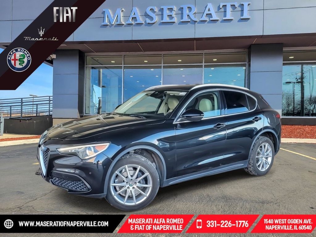 Vulcano Black Metallic 2019 Alfa Romeo Stelvio Ti AWD SUV / Crossover All-Wheel Drive 8-Speed Automatic