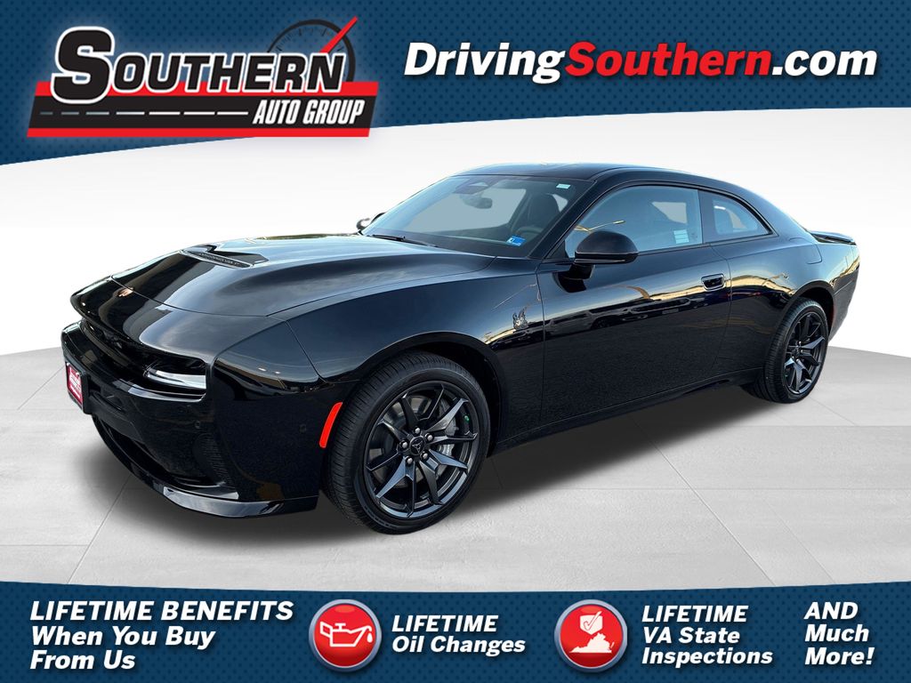 Diamond Black Crystal Pearlcoat 2026 Dodge Charger Daytona Scat Pack Coupe AWD Coupe All-Wheel Drive 8-Speed Automatic