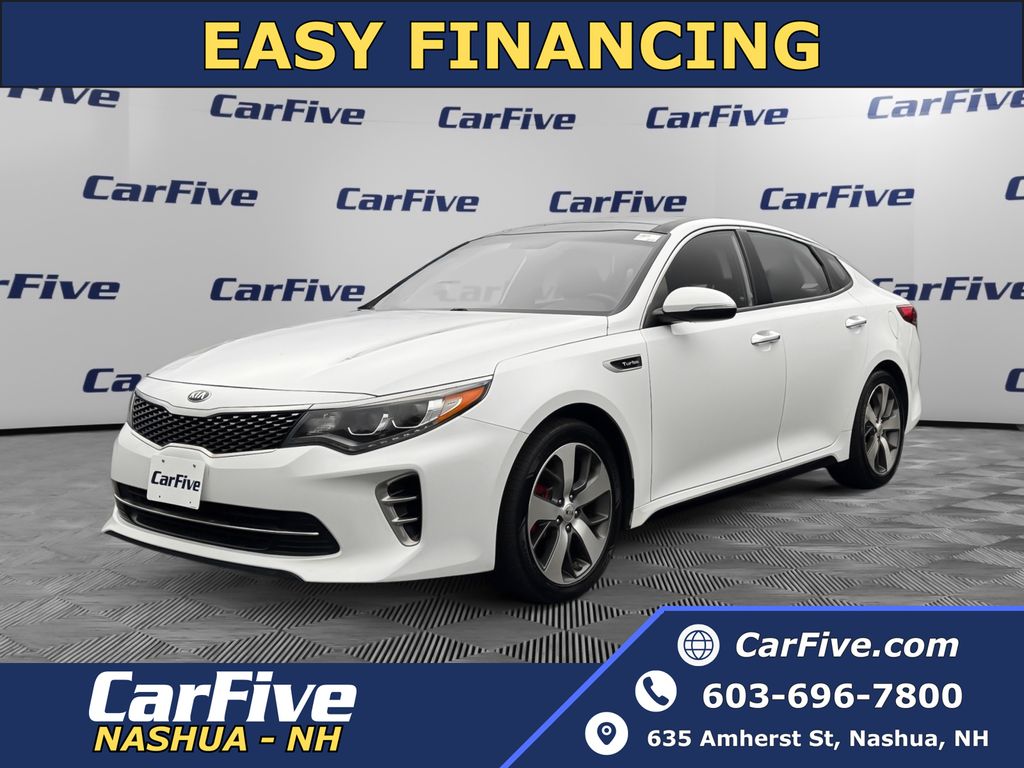Snow White Pearl 2017 Kia Optima SX Turbo Sedan Front-Wheel Drive 6-Speed Automatic