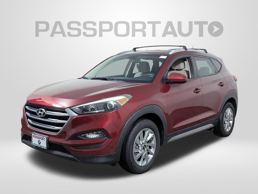 Red (Ruby Wine) 2017 Hyundai Tucson SUV / Crossover All-Wheel Drive 6-Speed Automatic