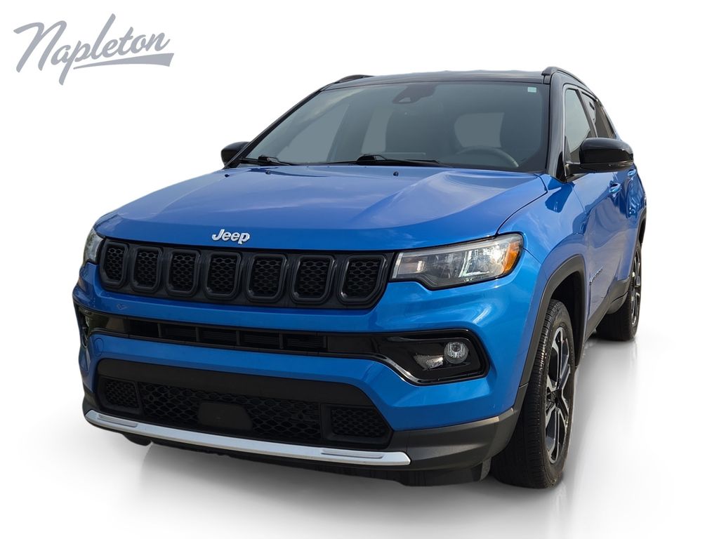 Laser Blue Pearlcoat 2023 Jeep Compass SUV / Crossover Four-Wheel Drive 8-Speed Automatic