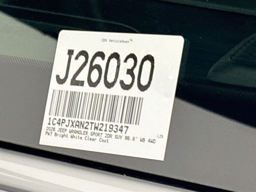 2026 Jeep Wrangler Sport