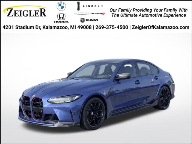 Portimao Blue Metallic 2022 BMW M3 Sedan Rear-Wheel Drive 6-Speed Manual