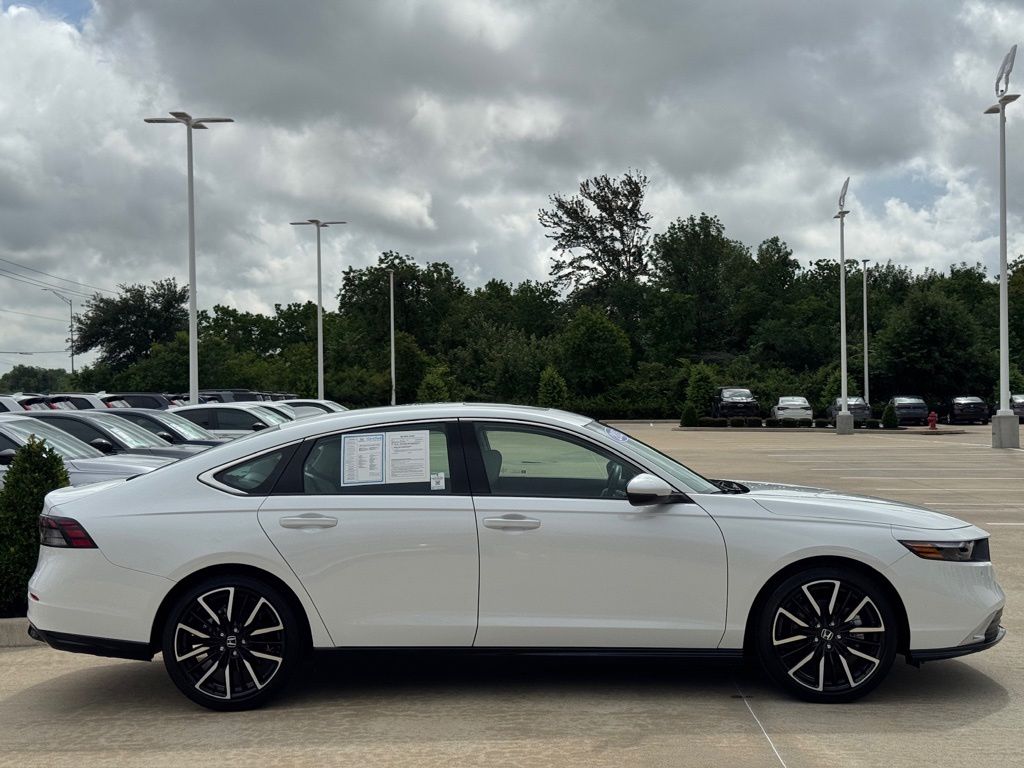 2025 Honda Accord Hybrid Touring White at Community Honda