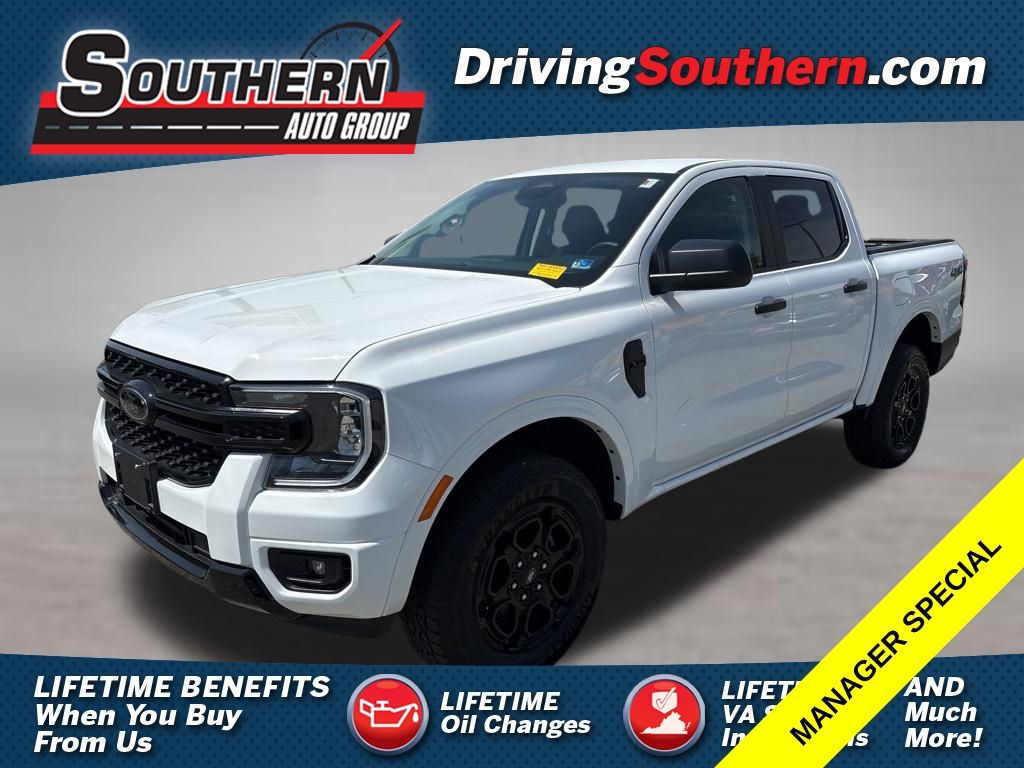 Oxford White 2025 Ford Ranger Pickup Truck Four-Wheel Drive Automatic