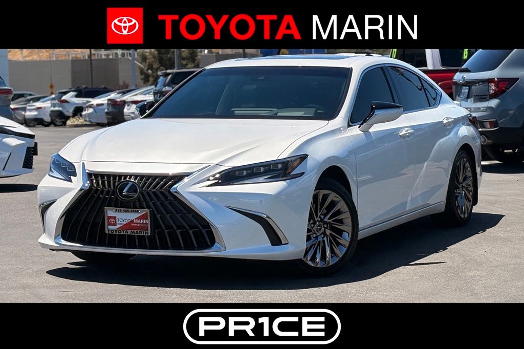 Eminent White Pearl 2025 Lexus ES Hybrid 300h Luxury FWD Sedan Front-Wheel Drive Continuously Variable Transmission