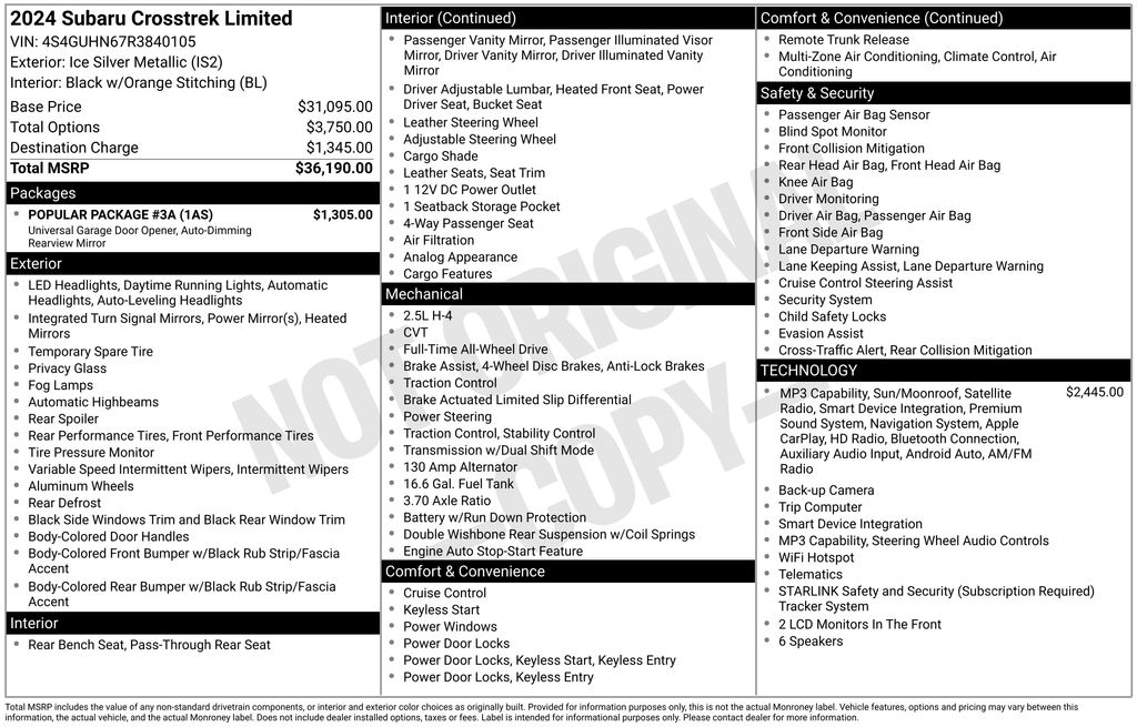 Certified Used 2024 Silver Subaru Limited image 8