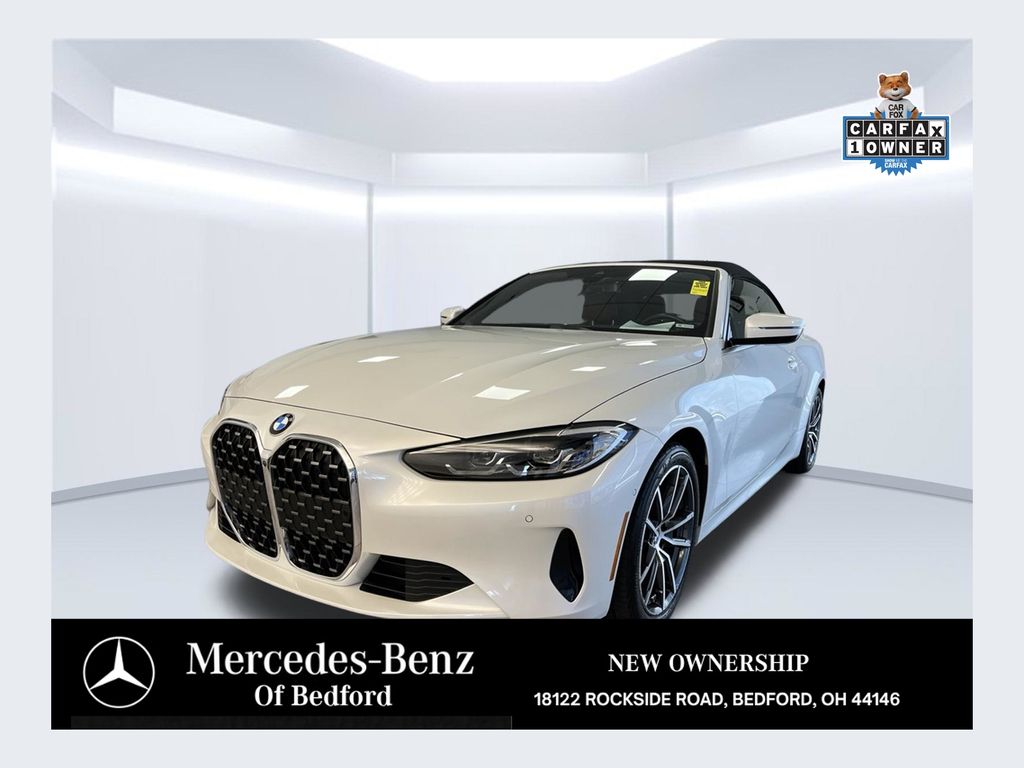 Mineral White Metallic 2024 BMW 4 Series Convertible All-Wheel Drive 8-Speed Automatic
