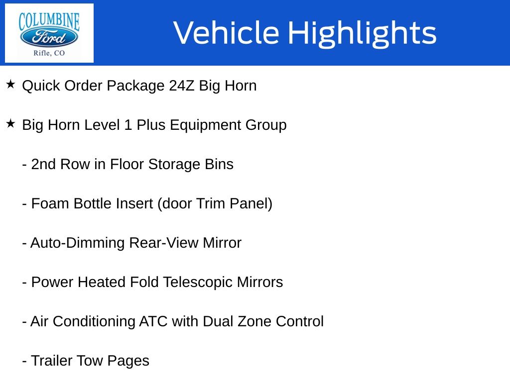 2026 RAM 3500 Big Horn Crew Cab LB 4WD