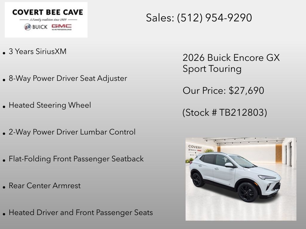 New 2026 White Buick Sport Touring image 14
