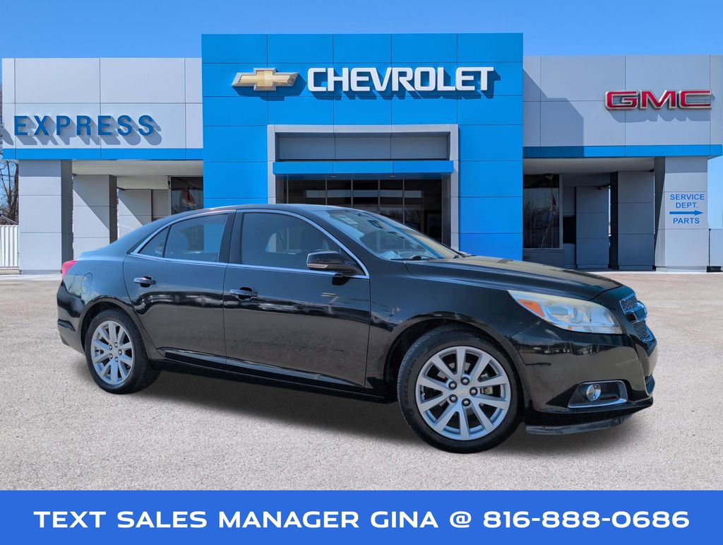 Black 2013 Chevrolet Malibu Sedan Front-Wheel Drive 6-Speed Automatic Overdrive