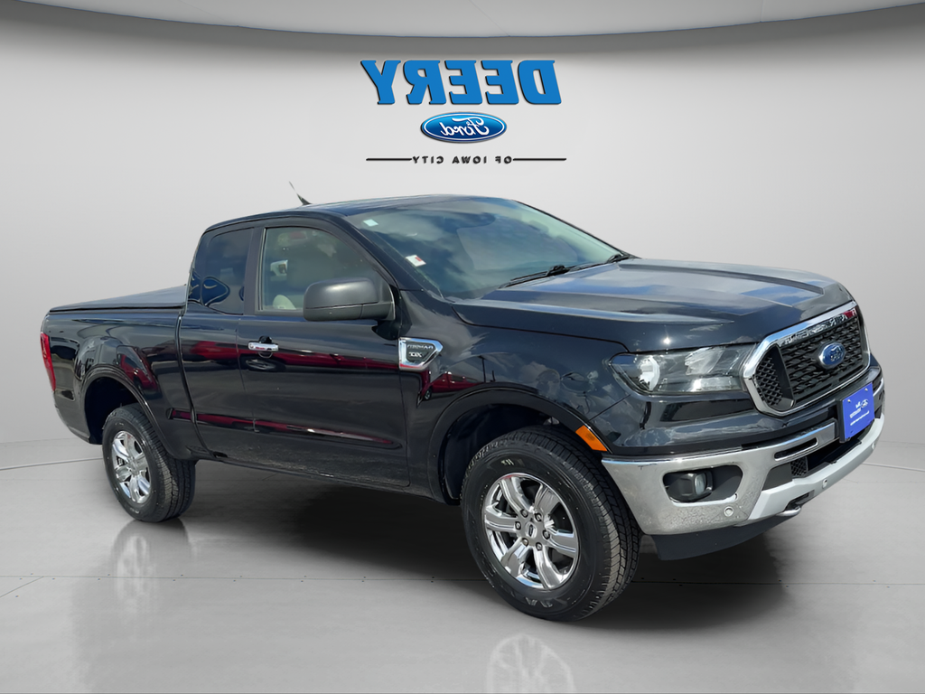 Shadow Black 2019 Ford Ranger XLT SuperCab RWD Pickup Truck 4X2 Automatic