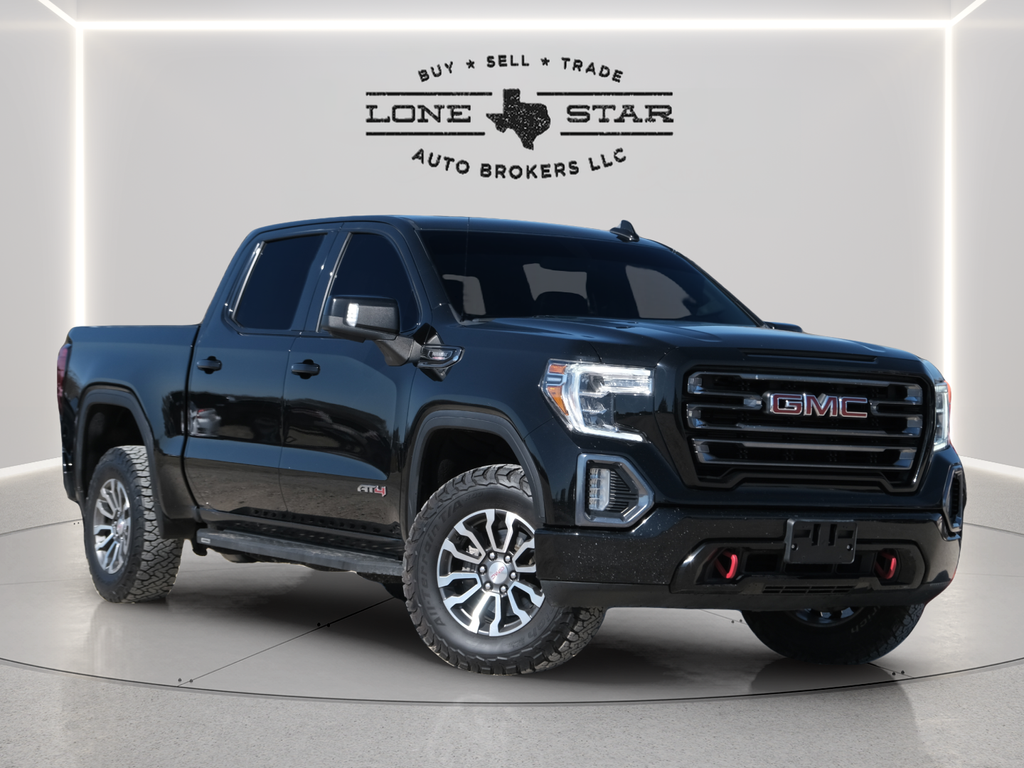 Onyx Black 2021 GMC Sierra 1500 AT4 Crew Cab 4WD Pickup Truck Four-Wheel Drive Automatic