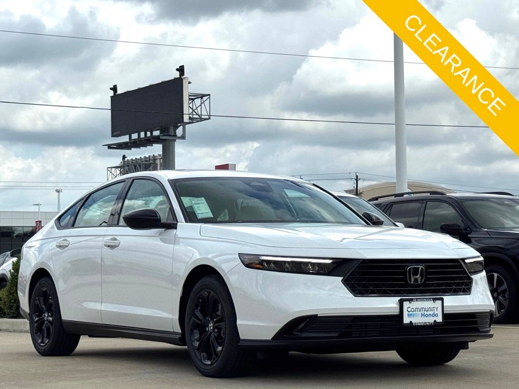 2025 Honda Accord SE White at Community Honda