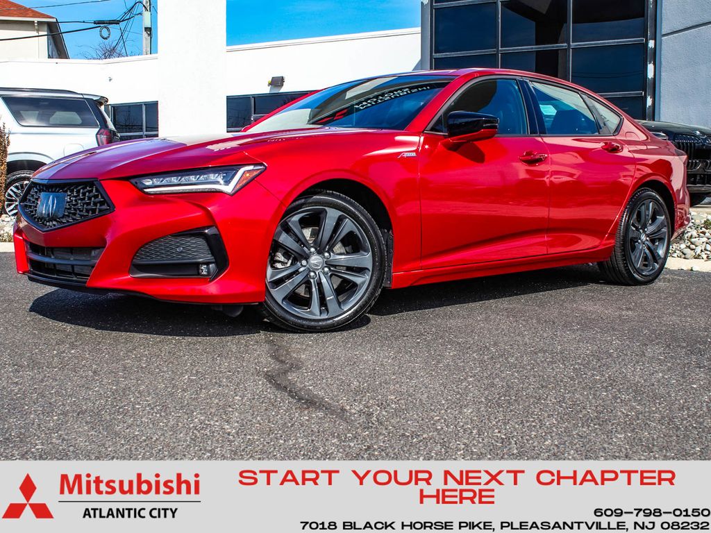 Performance Red Pearl 2023 Acura TLX SH-AWD with A-Spec Package Sedan All-Wheel Drive Automatic
