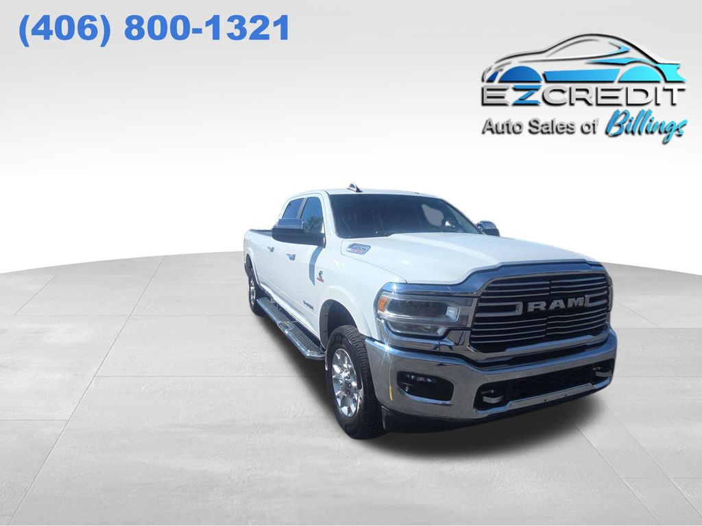 Bright White Clearcoat 2022 RAM 3500 Laramie Crew Cab LB 4WD Pickup Truck Four-Wheel Drive 6-Speed Automatic