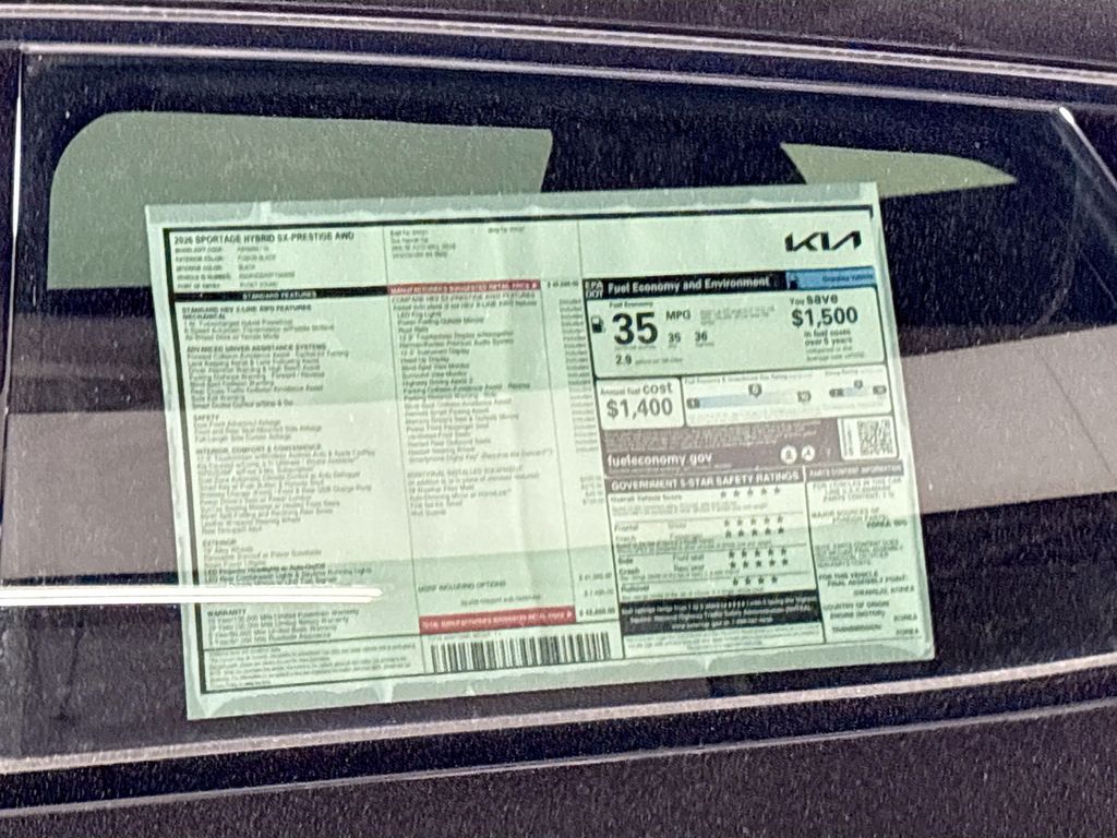 2026 Kia Sportage Hybrid SX-Prestige