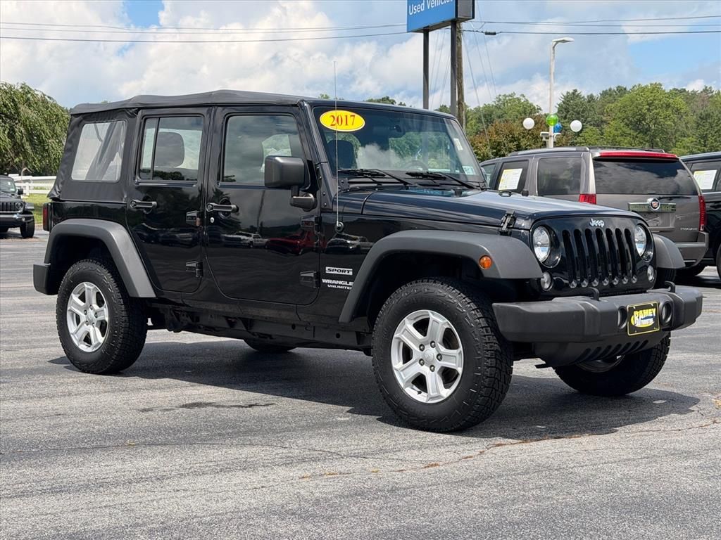 Black Clearcoat 2017 Jeep Wrangler SUV / Crossover Four-Wheel Drive 6-Speed Manual