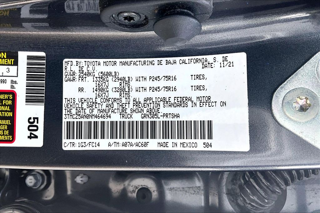 Used 2022 Toyota Tacoma Truck
