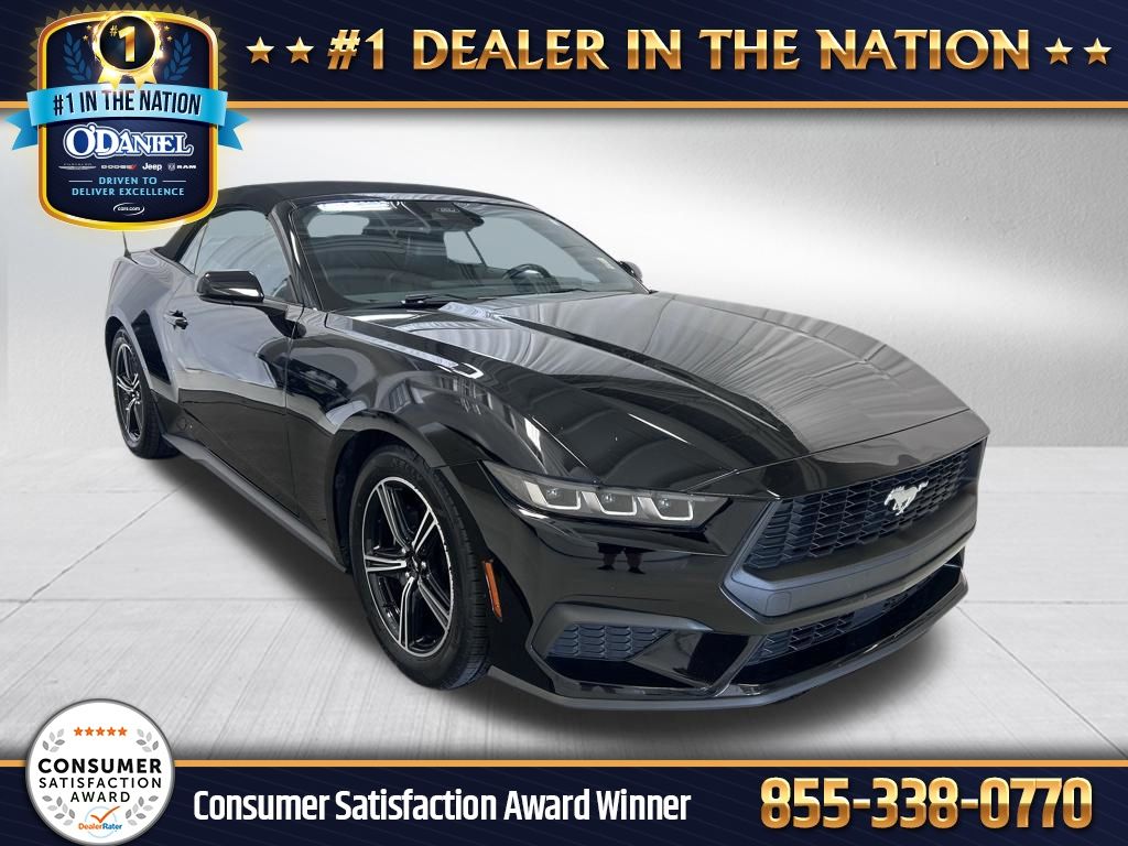 Shadow Black 2025 Ford Mustang Convertible Rear-Wheel Drive Automatic