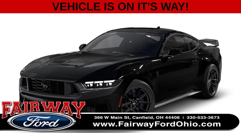 Shadow Black 2026 Ford Mustang Dark Horse Fastback RWD Coupe Rear-Wheel Drive 6-Speed Manual