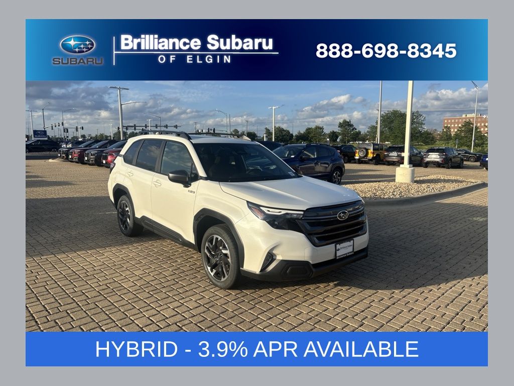 Crystal White Pearl 2026 Subaru Forester Hybrid SUV / Crossover All-Wheel Drive Continuously Variable Transmission