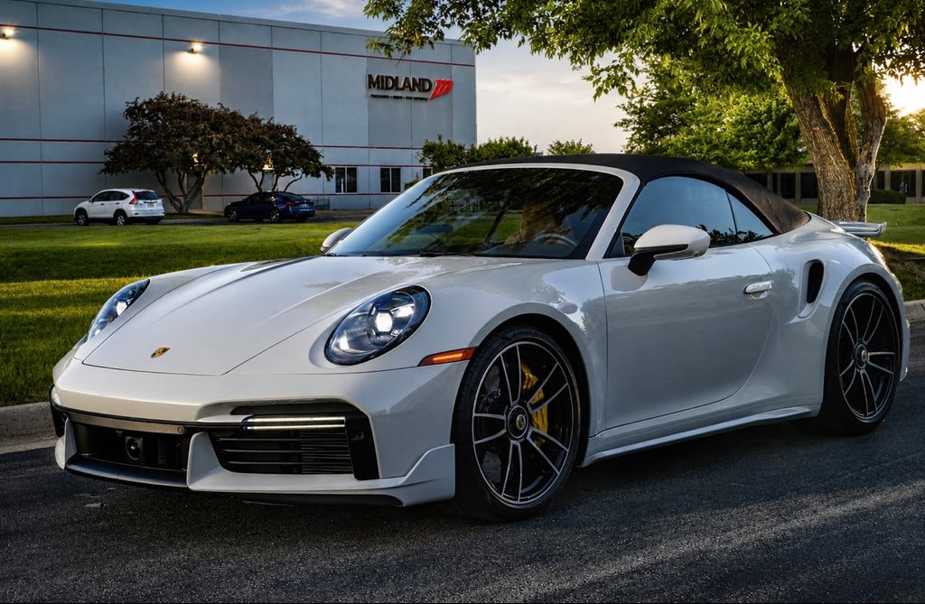 Chalk 2025 Porsche 911 Turbo S Cabriolet AWD Convertible All-Wheel Drive 8-Speed Automatic