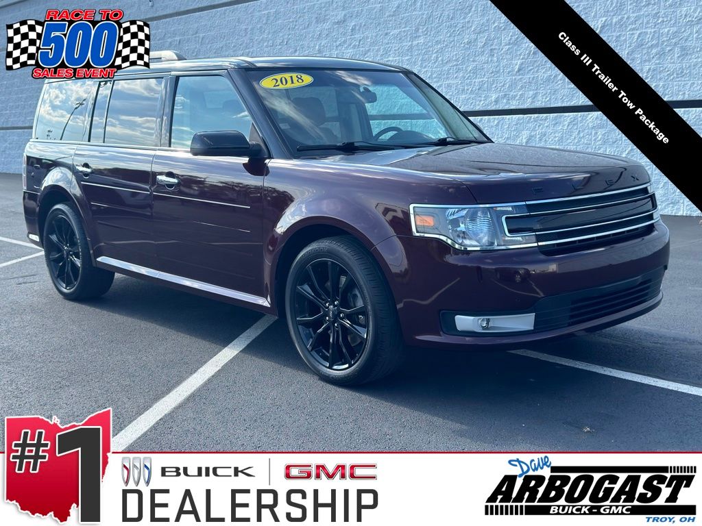 Red (Burgundy) 2018 Ford Flex SEL AWD SUV / Crossover All-Wheel Drive 6-Speed Automatic