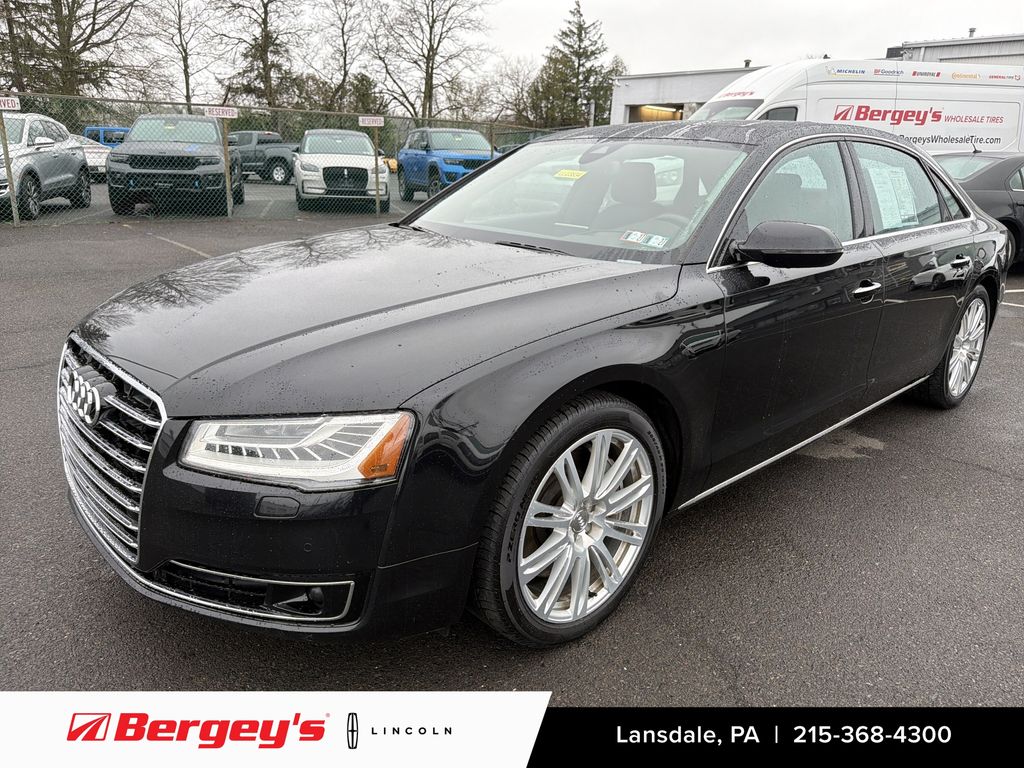 Phantom Black Pearl 2015 Audi A8 3.0T quattro LWB AWD Sedan All-Wheel Drive 8-Speed Automatic