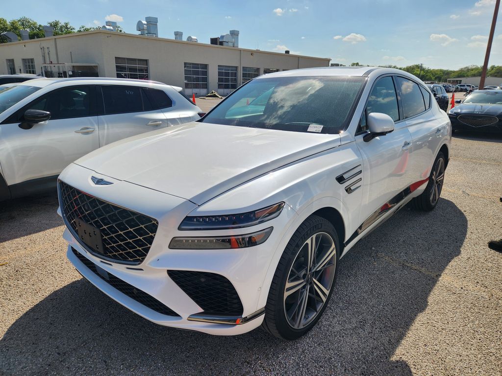 Uyuni White 2025 Genesis GV80 Coupe 3.5T E-SC AWD Coupe All-Wheel Drive 8-Speed Automatic