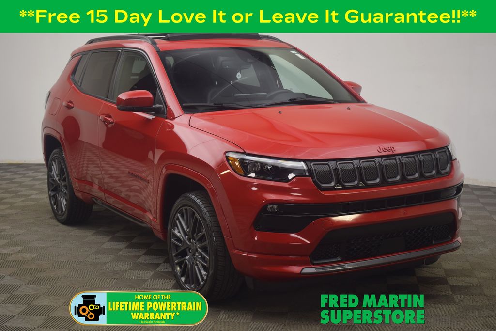 Redline Pearlcoat 2022 Jeep Compass (Red) Edition 4WD SUV / Crossover Four-Wheel Drive 9-Speed Automatic