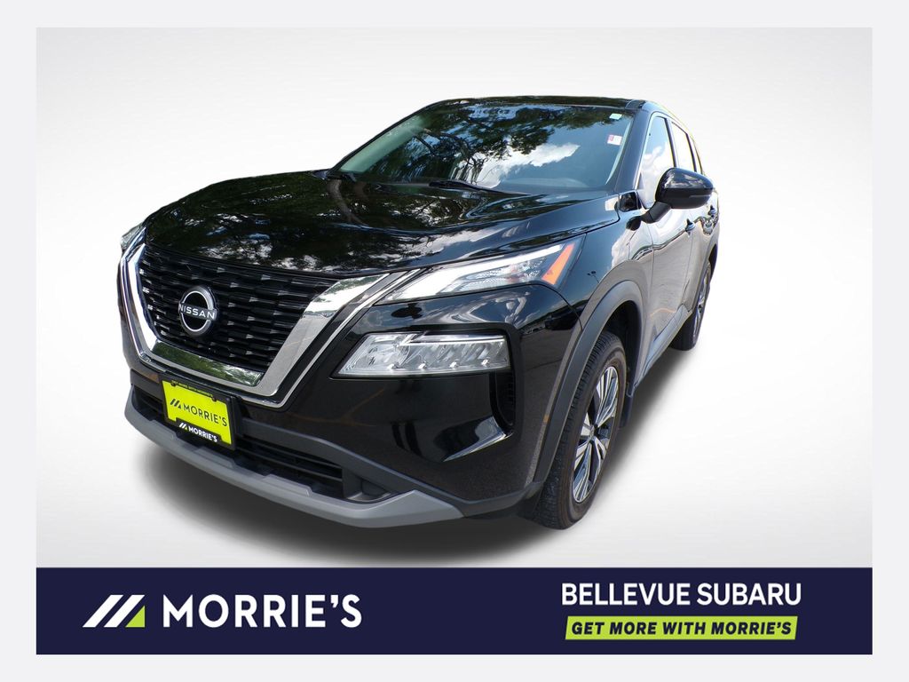 Super Black 2022 Nissan Rogue SUV / Crossover All-Wheel Drive Continuously Variable Transmission