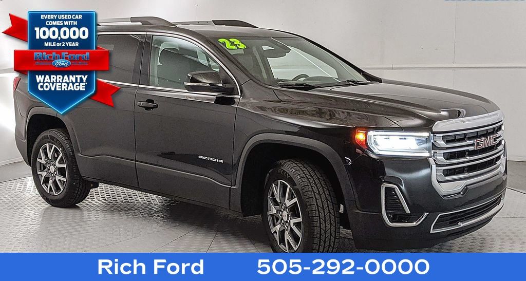 Black (Ebony Twilight Metallic) 2023 GMC Acadia SLT FWD SUV / Crossover Front-Wheel Drive 9-Speed Automatic