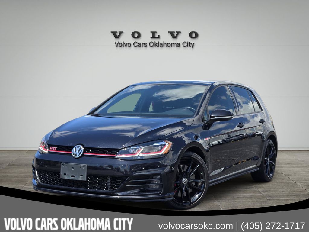 Deep Black Pearl 2021 Volkswagen Golf GTI Hatchback Front-Wheel Drive 7-Speed Dual Clutch