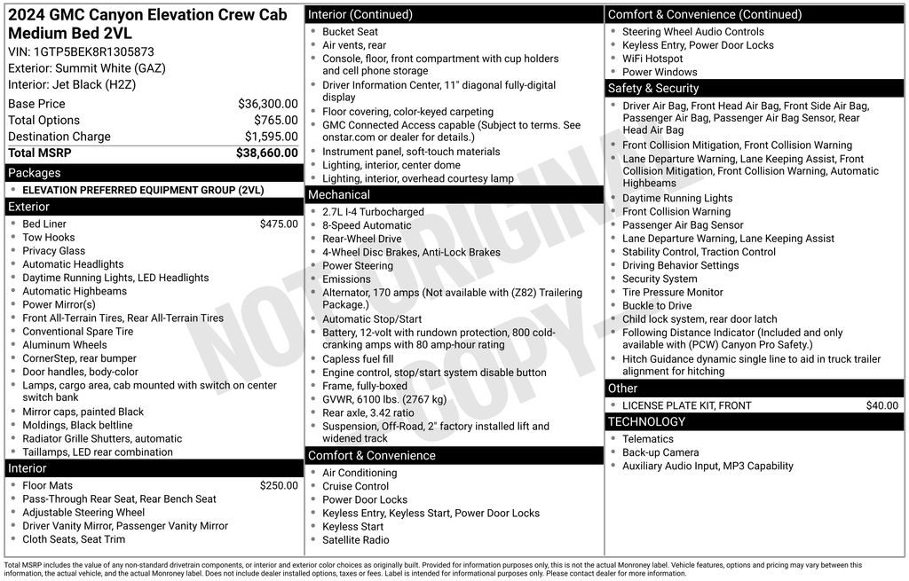 Used Car 2024 Gmc Canyon  Elevation For Sale Under $35,000 In Austin, Texas