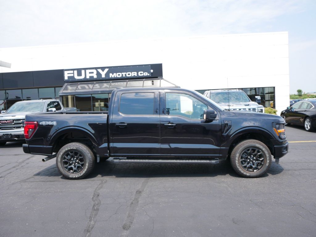 Black 2025 Ford F-150 Pickup Truck Four-Wheel Drive Automatic